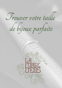 Trouver sa taille de bijoux parfaite - Memo La Forge d'Eos