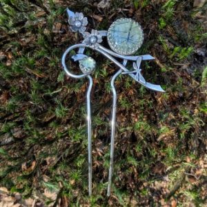 pique a cheveux nemoria prehnite collection aphaia la forge d'eos