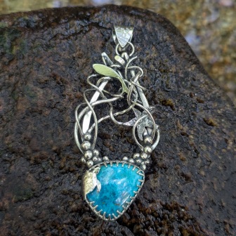 Pendentif Cymopolée collection acqua La Forge d'Eos