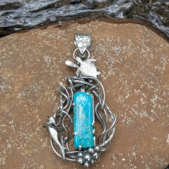 Pendentif Thoôsa collection acqua La Forge d'Eos