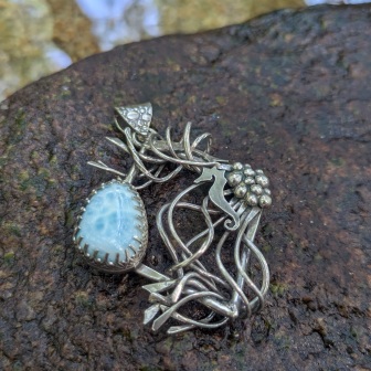 Pendentif psamathée collection acqua La Forge d'Eos