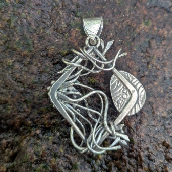 Pendentif psamathée collection acqua La Forge d'Eos